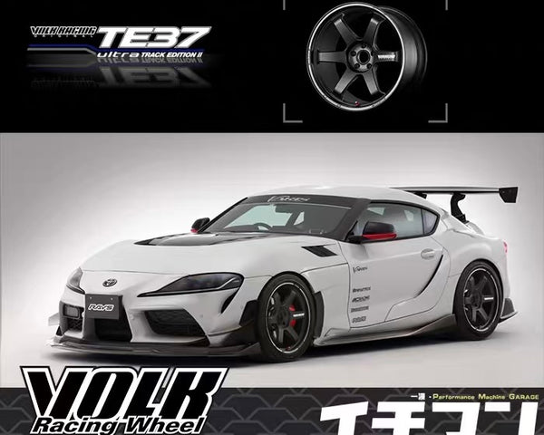 VOLK TE37 ULTRA TRACK EDITION II - BLAST BLACK (BC) FINISH GR SUPRA SPEC  (IN STOCK)