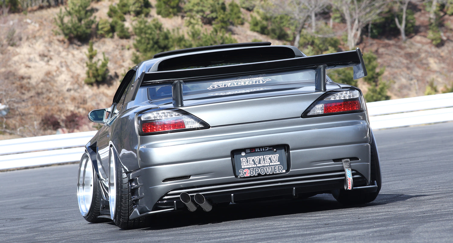 326 POWER MANRIKI REAR WING WITH LOGO + (PLUS) – Blacklist Motorsports