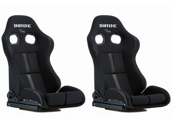 BRIDE STRADIA III REIMS RECLINING SEAT - BLACK & BLUE / FRP SILVER