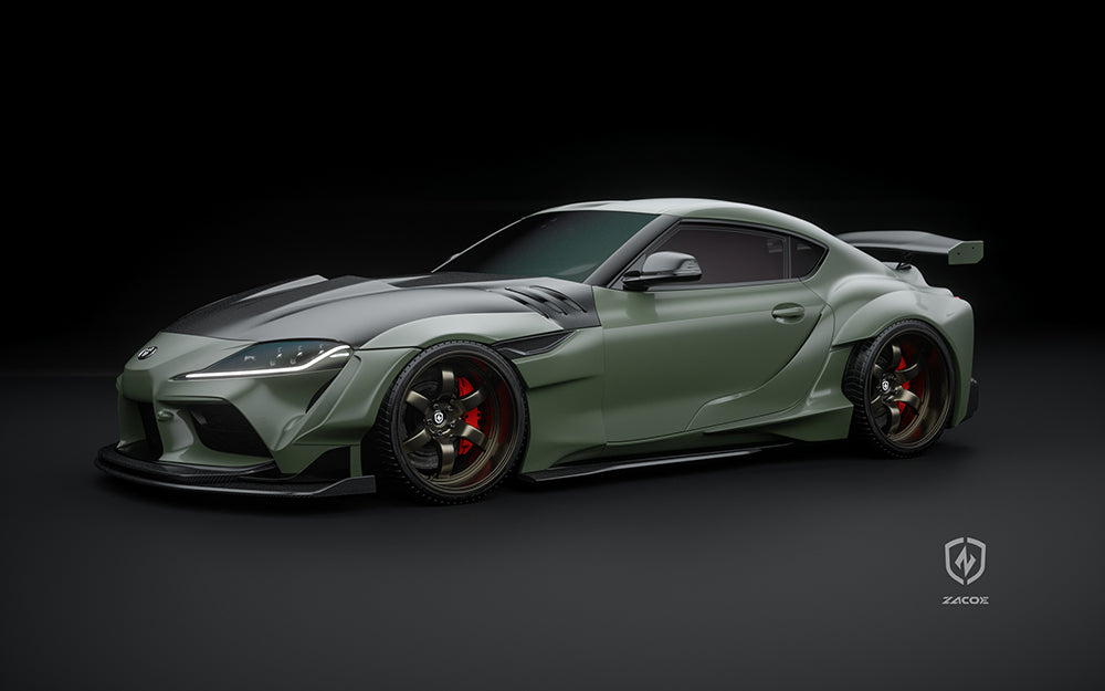 ZACOE TOYOTA SUPRA LAND SHARK CARBON FIBER WIDE BODY – Blacklist