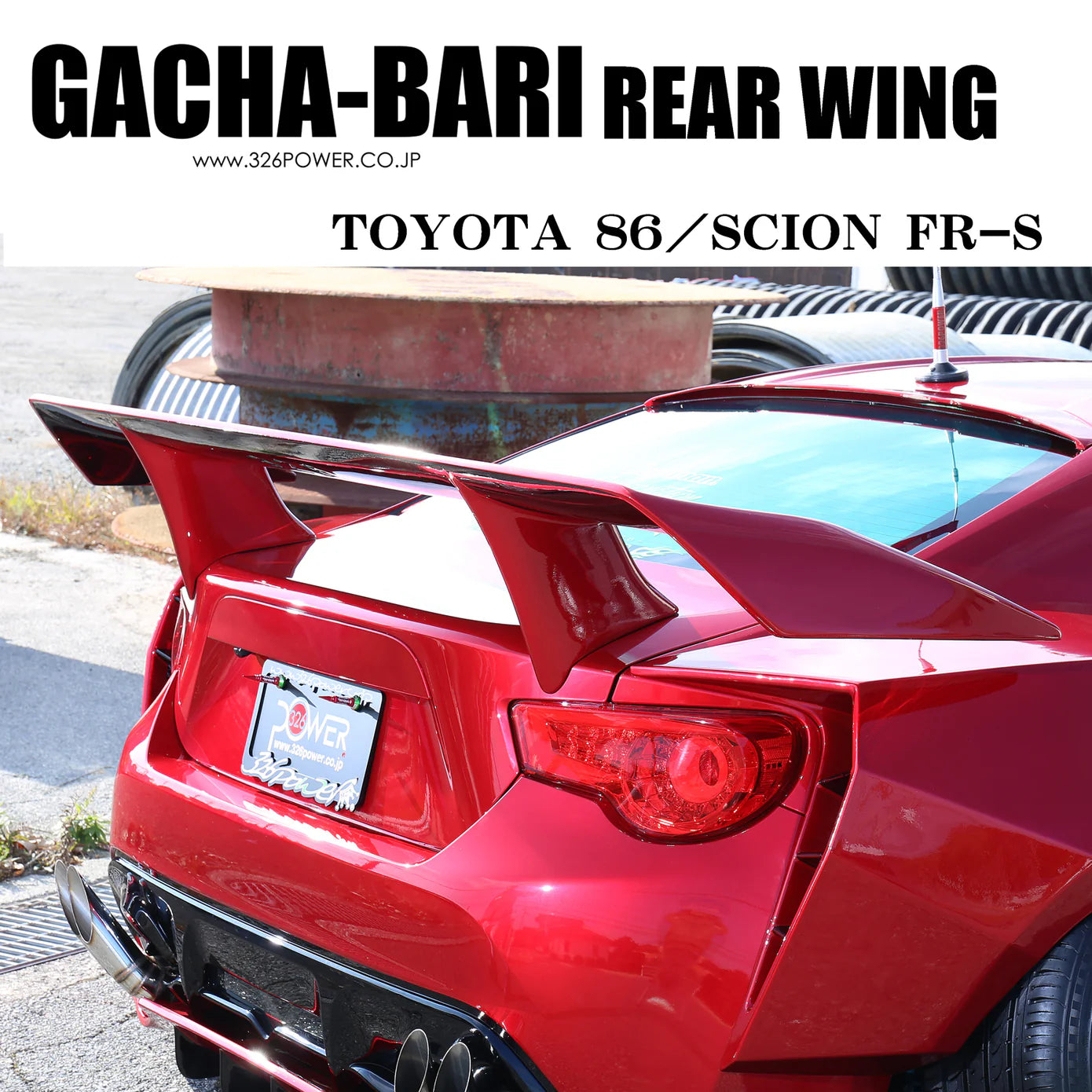 326 POWER GACHABARI TOYOTA 86/FRS/BRZ REAR WING – Blacklist