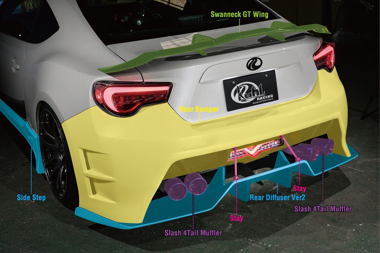 KUHL RACING 01R-GT REAR BUMPER FOR 2013-2020 SCION FR-S & TOYOTA