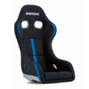 BRIDE ZETAIV REIMS BUCKET SEAT - BLACK & BLUE / FRP SILVER SHELL