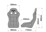 BRIDE ZETAIV KING BUCKET SEAT - GRADATION CARBON SHELL / FRP SILVER SHELL