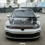 DV-STYLE CARBON FIBER HOOD FOR 2022 VW GOLF MK8