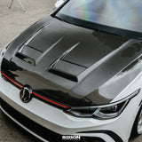 DV-STYLE CARBON FIBER HOOD FOR 2022 VW GOLF MK8