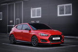 ADRO HYUNDAI VELOSTER CARBON FIBER FRONT LIP SPLITTER V1