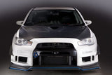 VARIS 14' RELOADED FRONT BUMPER VER.2 + FRONT UNDER LIP SPOILER VER.2 FOR CZ4A MITSUBISHI LANCER EVOLUTION X [VAMI-194 / VAMI-195]