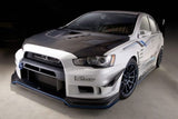 VARIS 14' RELOADED FRONT BUMPER VER.2 + FRONT UNDER LIP SPOILER VER.2 FOR CZ4A MITSUBISHI LANCER EVOLUTION X [VAMI-194 / VAMI-195]