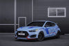 ADRO HYUNDAI VELOSTER CARBON FIBER FRONT LIP SPLITTER V1