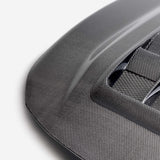 TV STYLE DOUBLE-SIDED CARBON FIBER HOOD FOR 2023 TOYOTA GR COROLLA