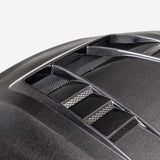 TV STYLE DOUBLE-SIDED CARBON FIBER HOOD FOR 2023 TOYOTA GR COROLLA
