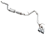 AWE TUNING OFG EXHAUST FOR 4TH GEN TOYOTA TACOMA - DUAL CHROME SILVER TIPS