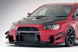 VARIS CARBON DOUBLE CANARD SET (FOR VER.2 WIDEBODY FRONT BUMPER) FOR CZ4A MITSUBISHI LANCER EVOLUTION X [VAMI-244]