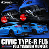 FULL TITANIUM MUFFLER EXPREME TI CIVIC TYPE-R FL5 TYPE-R