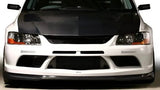 VARIS CARBON SINGLE CANARDS (FOR 09' VER.2 FRONT BUMPER) FOR CT9A MITSUBISHI LANCER EVOLUTION IX [VAMI-094]