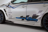 VARIS SIDE SKIRT VERSION 2 W/ AIR SHROUD SET FOR CZ4A MITSUBISHI LANCER EVOLUTION X [VAMI-220 / VAMI-221]