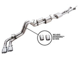 AWE TUNING OFG EXHAUST WITH BASHGUARD FOR 3RD GEN TACOMA - DUAL CHROME SILVER TIPS