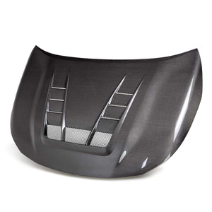 TV STYLE DOUBLE-SIDED CARBON FIBER HOOD FOR 2023 TOYOTA GR COROLLA