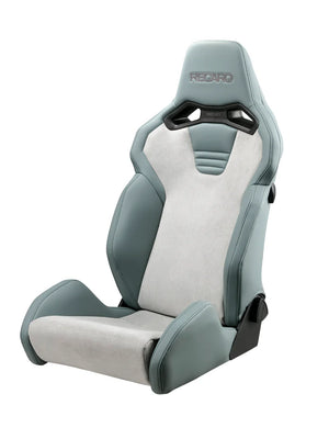 RECARO SR-S UT100H MG SG ULTRA SUEDE MELANGE GRAY AND ARTIFICIAL LEATHER SERGE GRAY