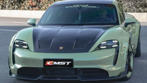 CMST TUNING CARBON FIBER & FRP FRONT LIP FOR PORSCHE TAYCAN 9J1 RWD/4S/GTS/TURBO S