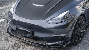 CMST TUNING CARBON FIBER FRONT LIP VER.2 FOR TESLA MODEL Y