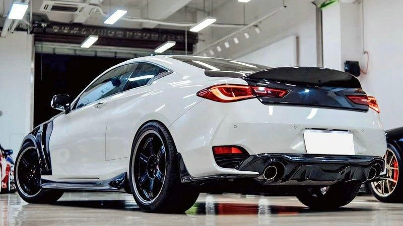 EPR CARBON FIBER EPA V1 TYPE REAR DIFFUSER (3 PCS) FOR INFINITI Q60 CV ...