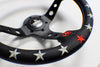 VERTEX 7 STAR STEERING WHEEL (RED / BLUE)