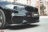 CMST TUNING CARBON FIBER FRONT BUMPER UPPER VALENCES FOR BMW 5 SERIES G30 / G31 2017-2020 PRE-FACELIFT