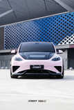 CMST TUNING CARBON FIBER HOOD CLEARVIEW GLASS TRANSPARENT FOR TESLA MODEL Y