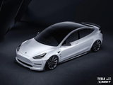 CMST TUNING TESLA MODEL 3 CARBON FIBER SIDE SKIRTS VER.4