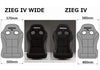 BRIDE ZIEG IV WIDE BUCKET SEAT - BLACK CARBON BLACK SHELL / SILVER FRP SHELL