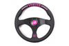 VERTEX FUNKY QUEEN FLAT STEERING WHEEL (PINK)