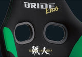 BRIDE STRADIA III KING RECLINING SEAT - BLACK & GREEN / CARBON SHELL / FRP SILVER SHELL