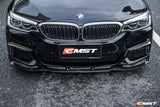 CMST TUNING CARBON FIBER FRONT BUMPER UPPER VALENCES FOR BMW 5 SERIES G30 / G31 2017-2020 PRE-FACELIFT