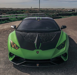 AERO REPUBLIC TEN STYLE CARBON FIBER HOOD FOR LAMBORGHINI HURACAN LP580 LP610