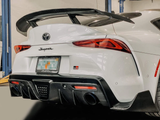 AERO REPUBLIC CARBON FIBER REAR DIFFUSER & REAR CANARDS AG STYLE FOR TOYOTA SUPRA A90 GR