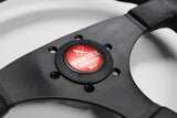 VERTEX FLAT 325MM STEERING WHEEL RED