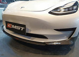 CMST TUNING TESLA MODEL 3 CARBON FIBER FRONT LIP VER.3