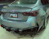 CMST TUNING CARBON FIBER REAR BUMPER & DIFFUSER FOR INFINITI Q50 TO PROJECT BLACK S CONCEPT 2014-2022