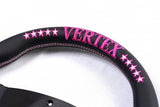 VERTEX FUNKY QUEEN FLAT STEERING WHEEL (PINK)