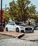 CMST TUNING CARBON FIBER FRONT BUMPER & FRONT LIP FOR INFINITI Q50 TO PROJECT BLACK S CONCEPT 2014-2022