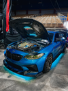 CMST TUNING CARBON FIBER TEMPERED GLASS TRANSPARENT HOOD FOR BMW M2 / M2C F87 2 SERIES F22 2014-ON