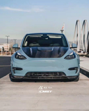 CMST TUNING CARBON FIBER FRONT LIP VER.2 FOR TESLA MODEL Y