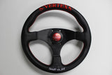 VERTEX FLAT 325MM STEERING WHEEL RED