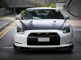 EPR CARBON FIBER AS STYLE FRONT BUMPER CANARDS (PRE-FACELIFT) FOR GTR R35 08-12