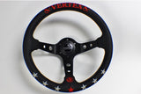 VERTEX 7 STAR STEERING WHEEL (RED / BLUE)