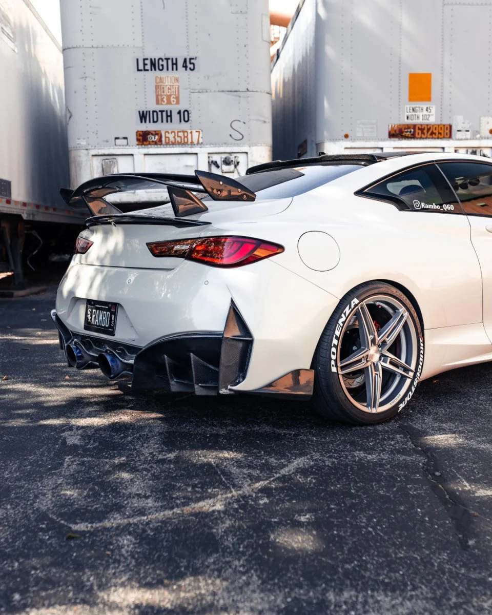 CMST TUNING CARBON FIBER REAR BUMPER & DIFFUSER FOR INFINITI Q60 TO PR ...