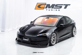 CMST TUNING CARBON FIBER FRONT LIP SPLITTER VER.1 FOR TESLA MODEL 3 HIGHLAND 2024-ON