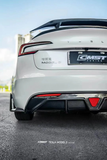 CMST TUNING CARBON FIBER REAR DIFFUSER & CANARDS FOR TESLA MODEL 3 HIGHLAND/P 2024-ON